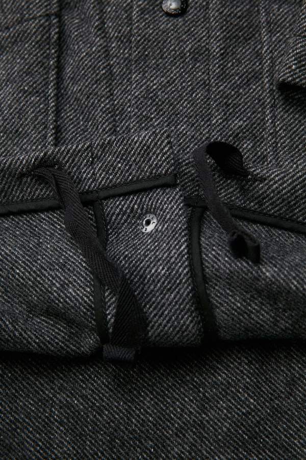 Engineered Garments Wool Blend Diagonal Madison Parka - Grey