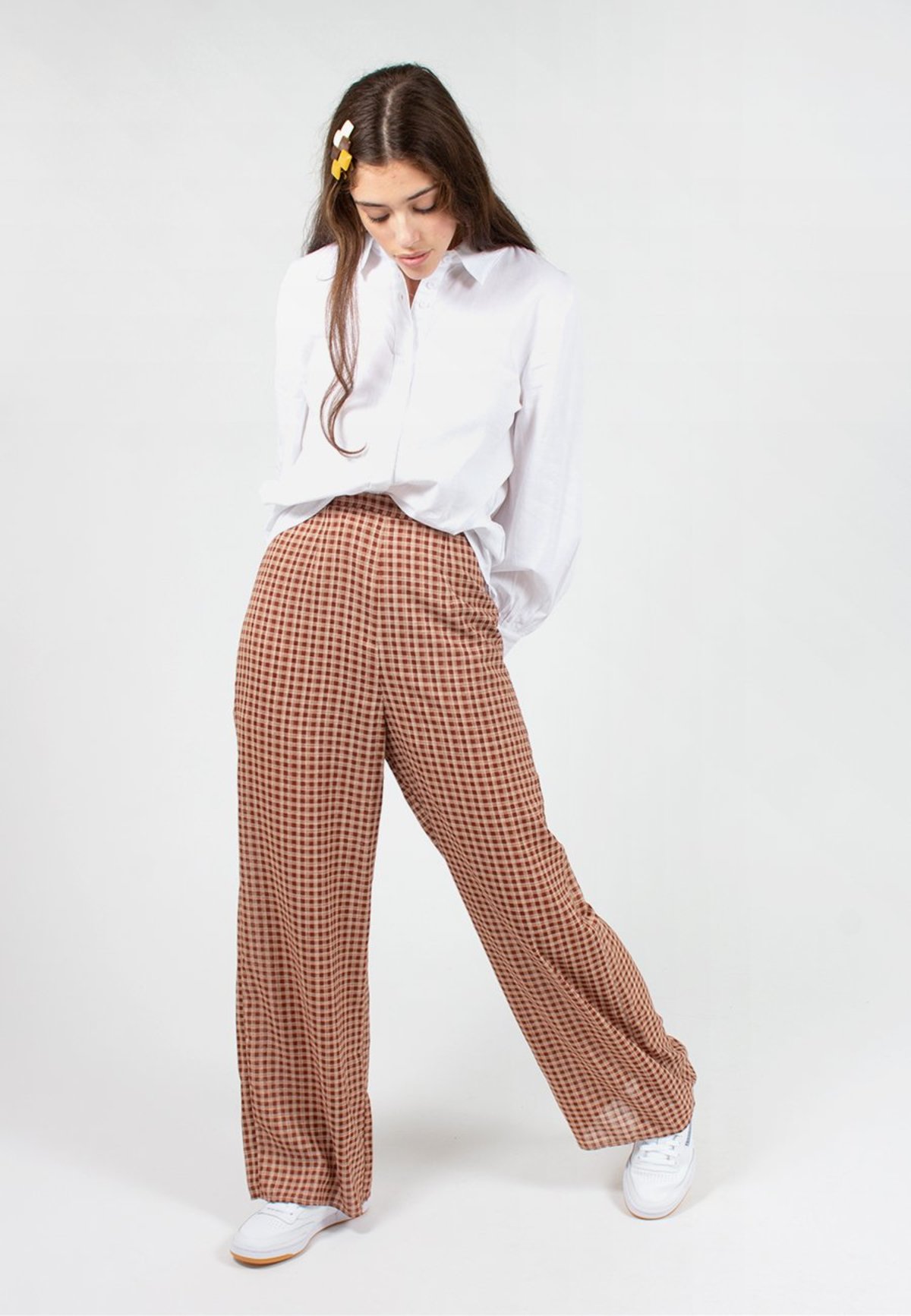The Fifth Label Longitude Check Pant - toffee/cream - Image 2 of 2