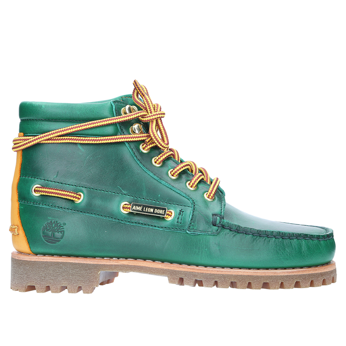 Aimé Leon Dore Timberland 7 Eye Lug Sole x Aime Loen Dore - green