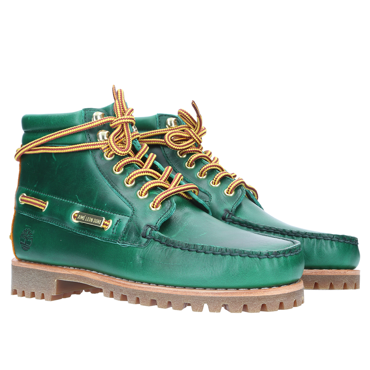 Aimé Leon Dore Timberland 7 Eye Lug Sole x Aime Loen Dore - green