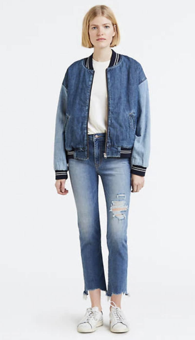 Levi's 724 HiRise Straight Crop Jean - Indigo Pixel | Garmentory