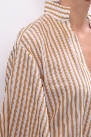 Nili Lotan Joey Top - Ivory/ Mustard Nili Lotan Joey Top - Ivory/ Mustard
