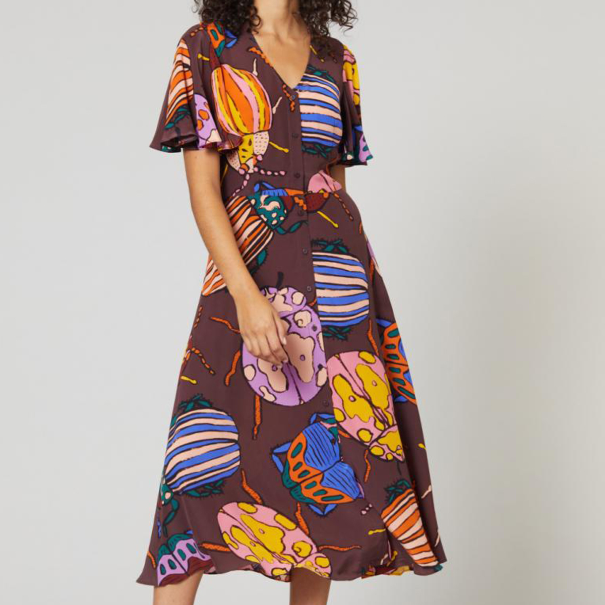 Gorman Beetle Juice Silk Dress - Beetle Juice | Garmentory, image size:1200x1200