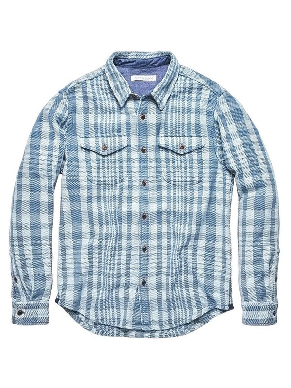 Outerknown Plaid Blanket Shirt Adriatic Lucent Garmentory