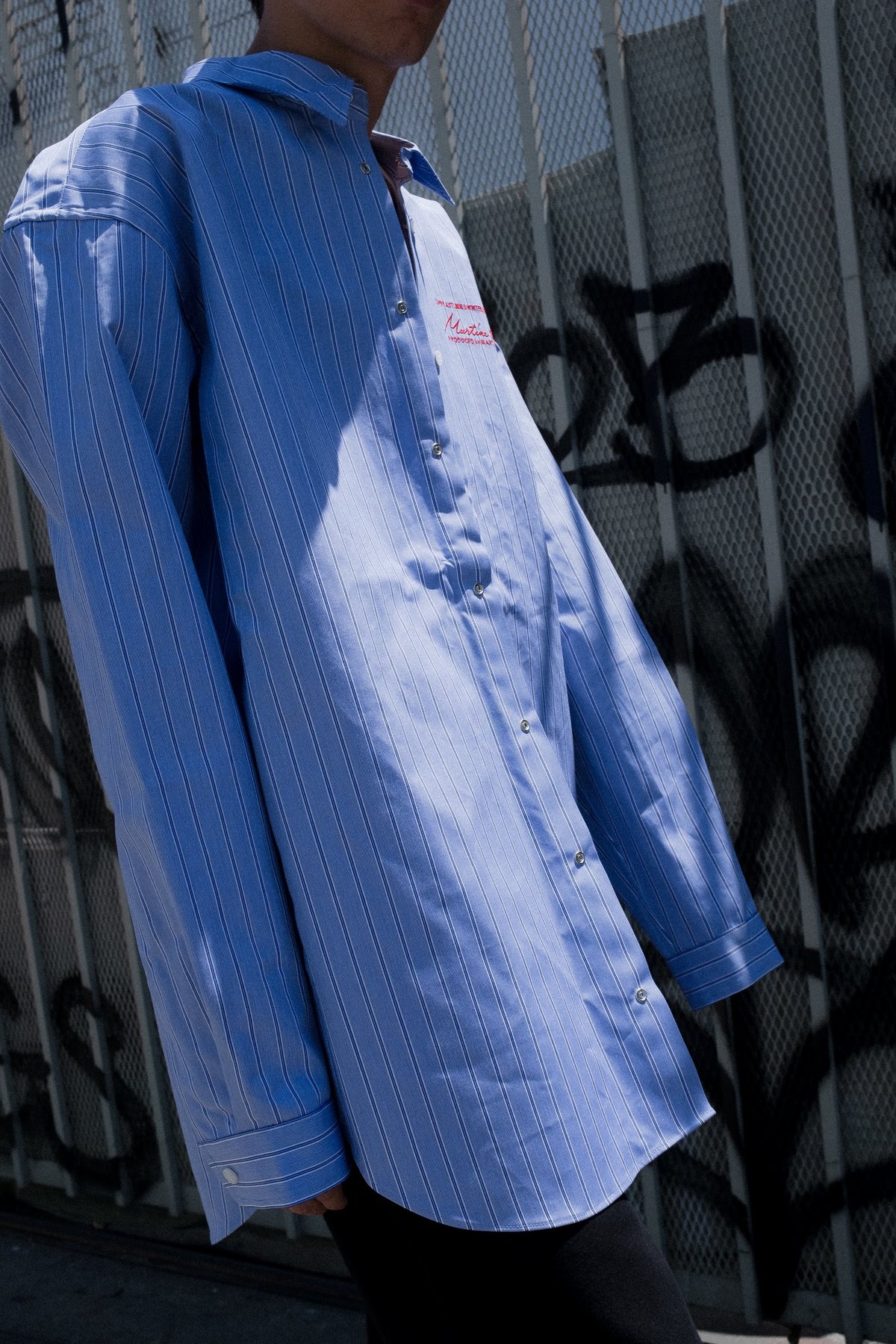 トップス Martine rose 19AW oversized bonded shirt Martine Rose Oversized Bonded Stripe Over Shirt | Garmentory