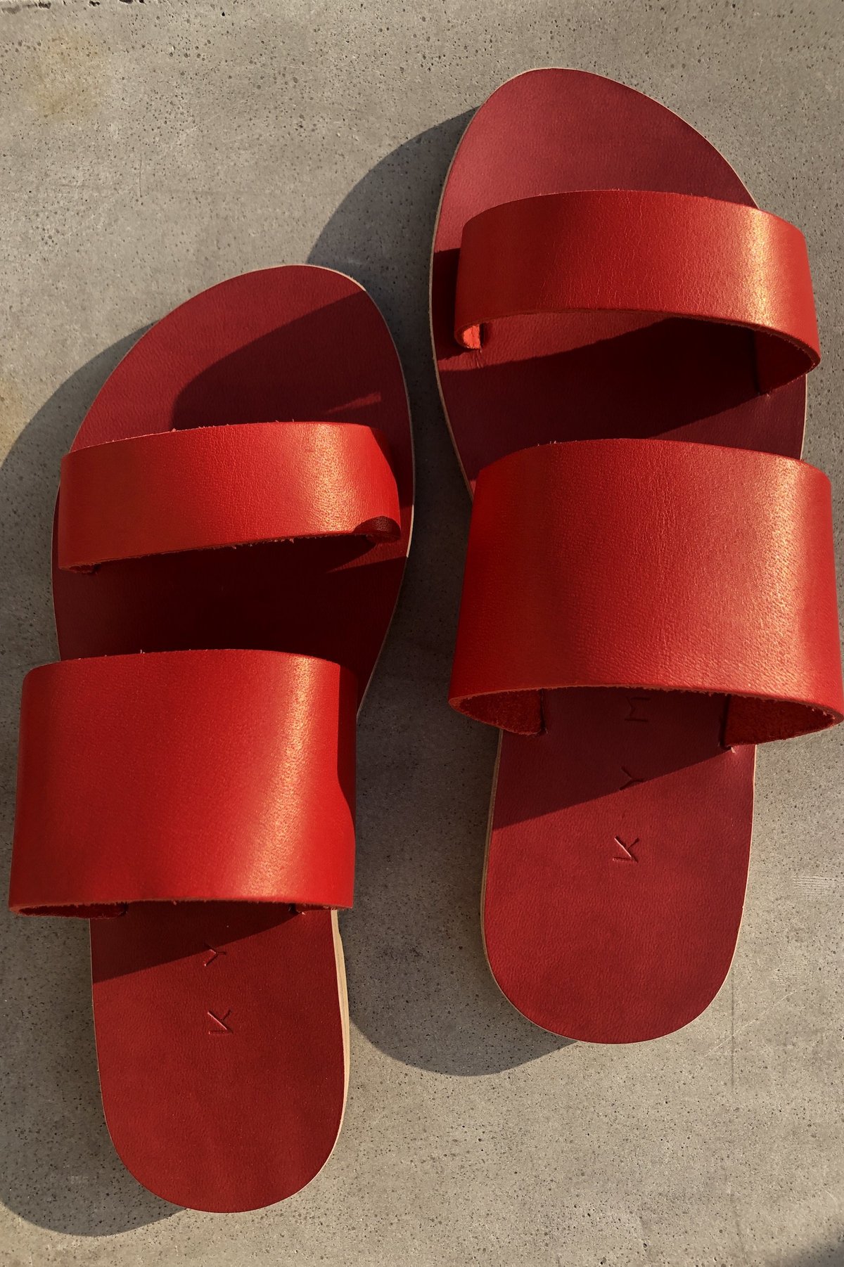 KYMA Delos Two Strap Sandal - Red - Image 1 of 4