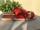 KYMA Delos Two Strap Sandal - Red - Thumbnail 4