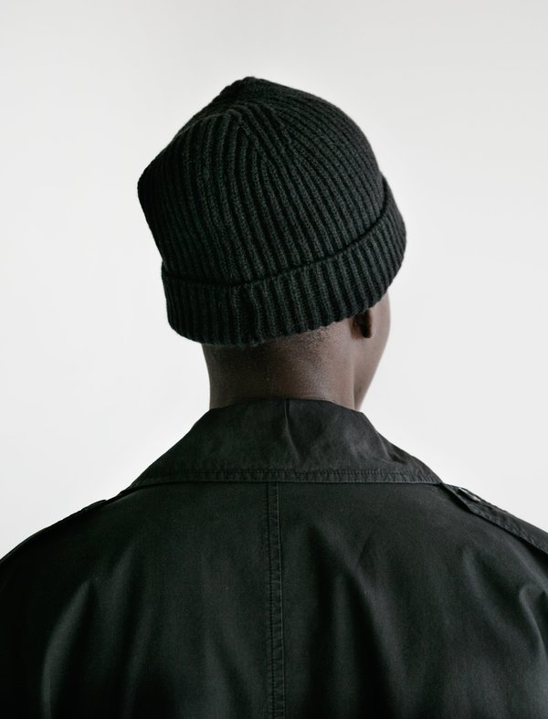 LEMAIRE Knit Ribbed Hat Lemaire - Wool-blend ribbed-knit hat Lemaire main image 4