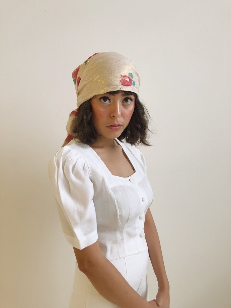 Hannah Kristina Metz Linen Harriet Blouse - White