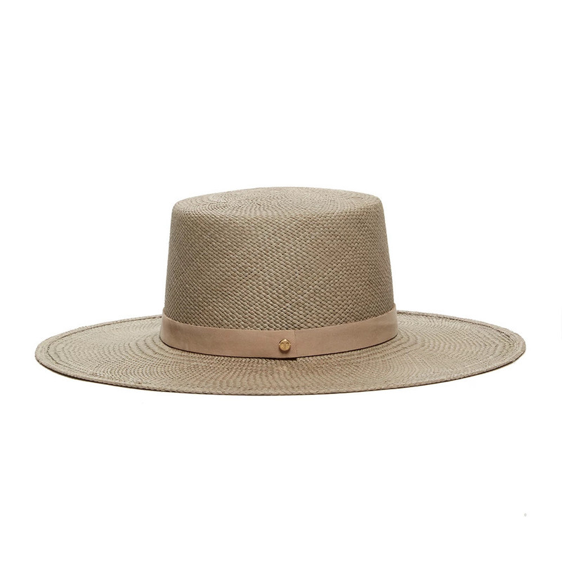 Janessa Leone Rena Boater Hat - Silver Sage | Garmentory display picture 3