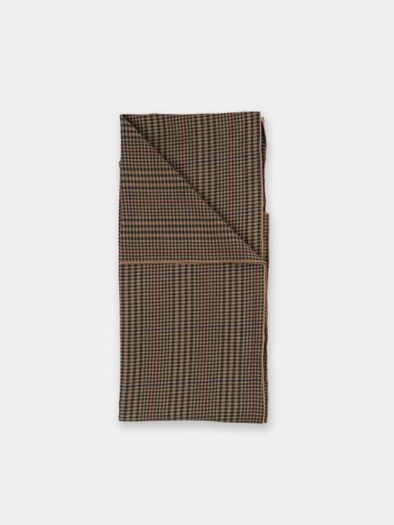 Engineered Garments Long Scarf Gunclub Check Twill - Brown