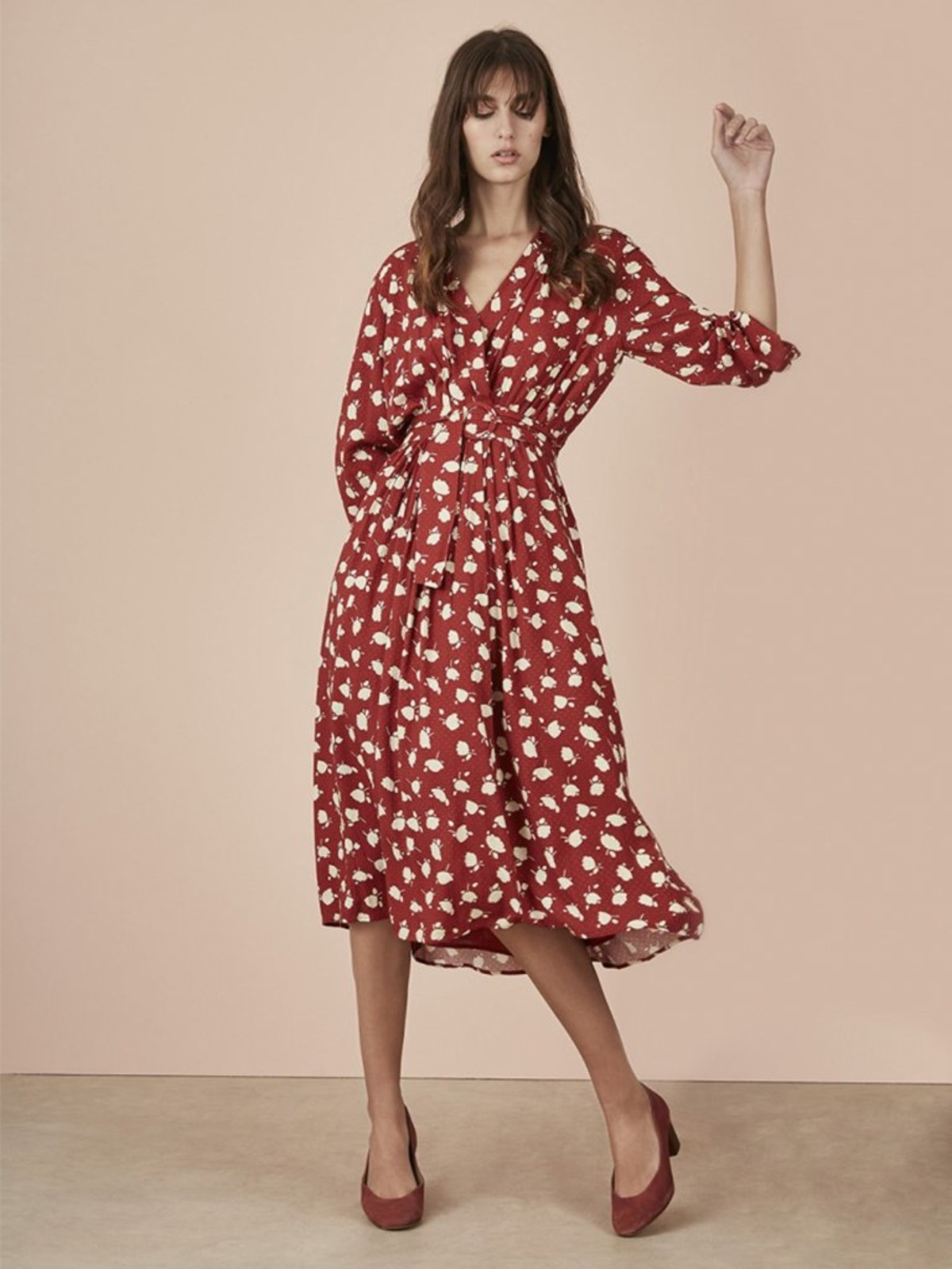 Des Petits Hauts Tinael Belted Dress - Image 3 of 5