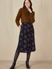 Des Petits Hauts Vilma Midi Skirt - Marine - Thumbnail 1