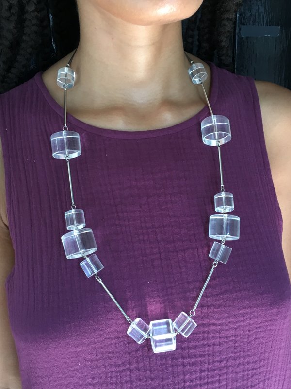 KC Vintage Pierre Cardin Lucite Necklace KC Vintage Pierre Cardin Lucite Necklace