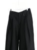MÜNN WOOL SILK WIDE TROUSERS - BLACK - Thumbnail 4