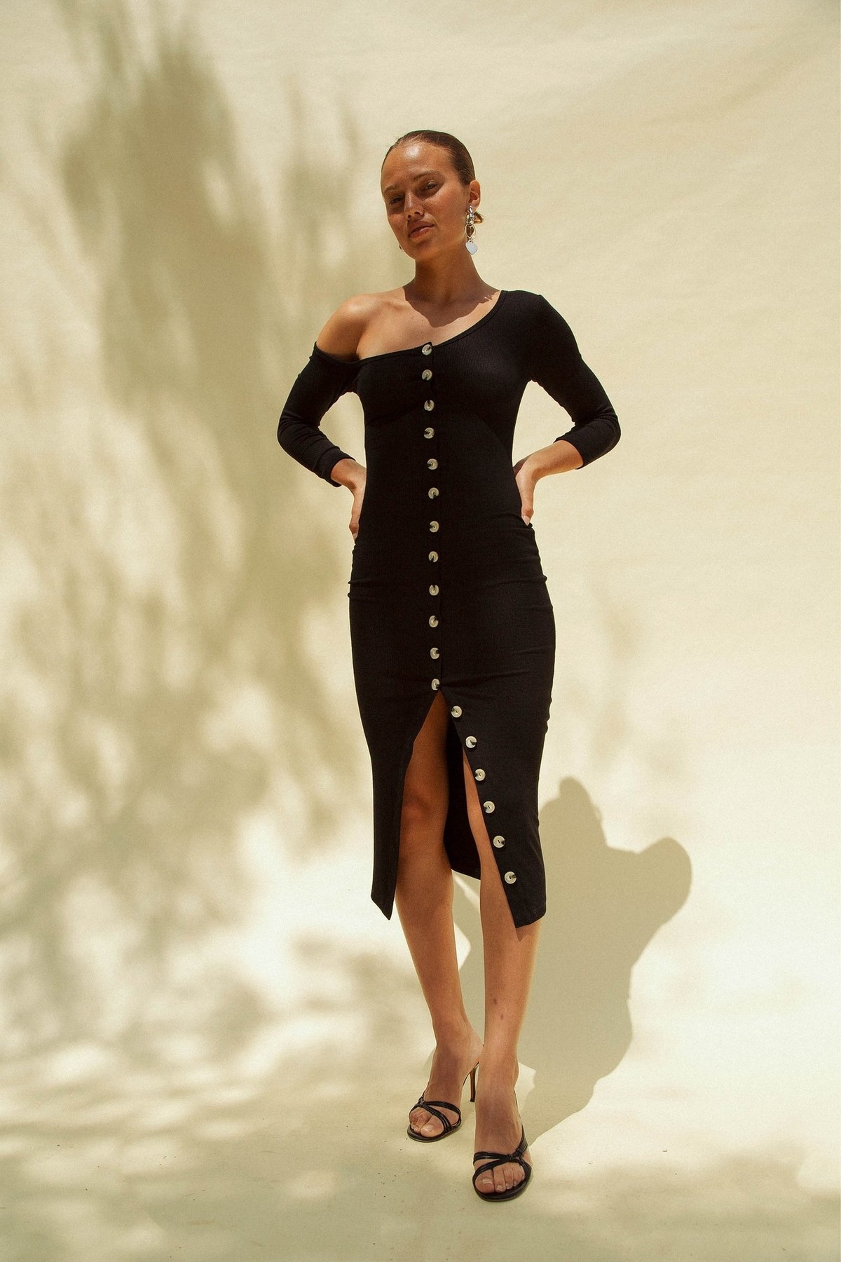 Line by K Gemma Dress - Black - Image 1 of 5