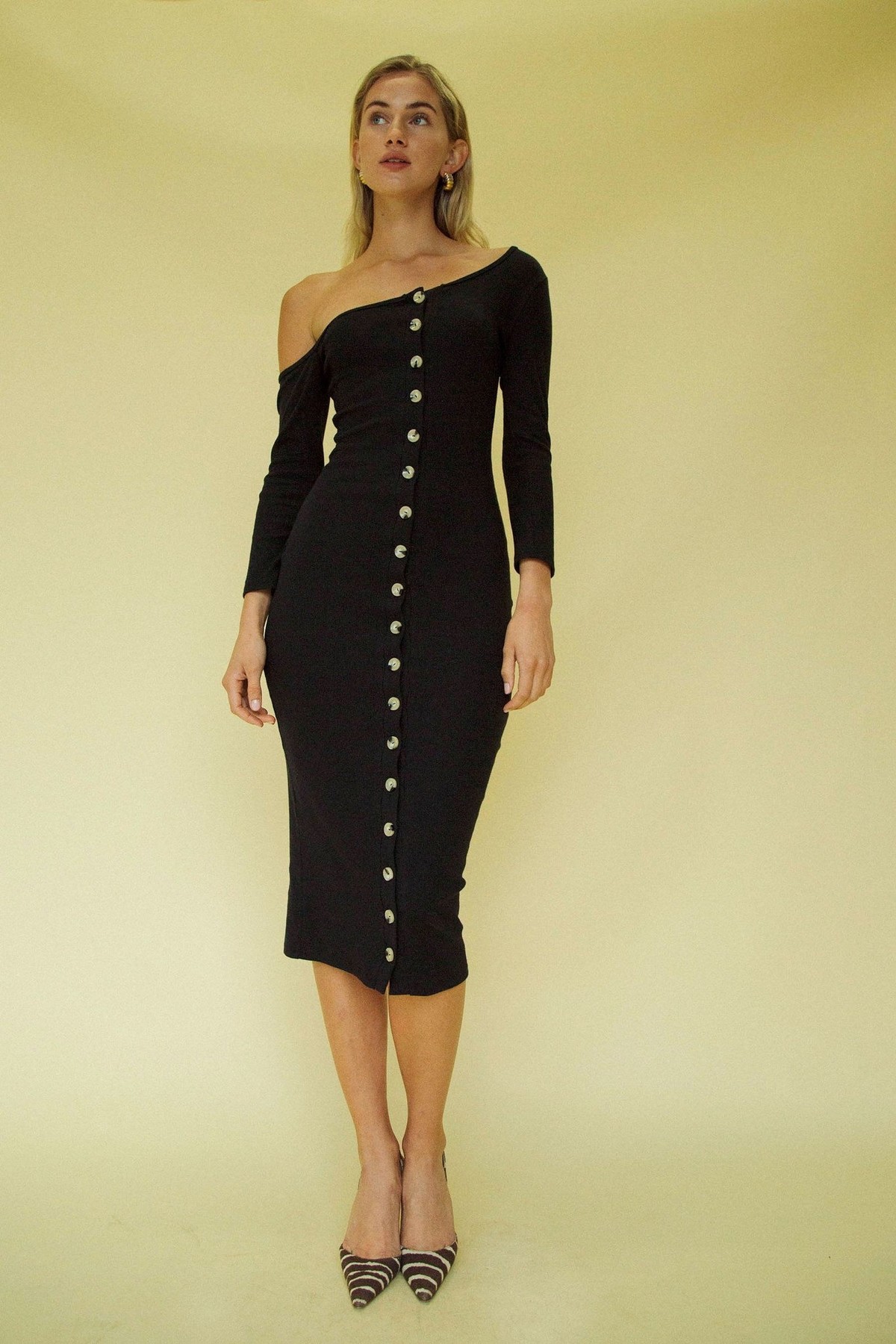 Line by K Gemma Dress - Black - Image 5 of 5