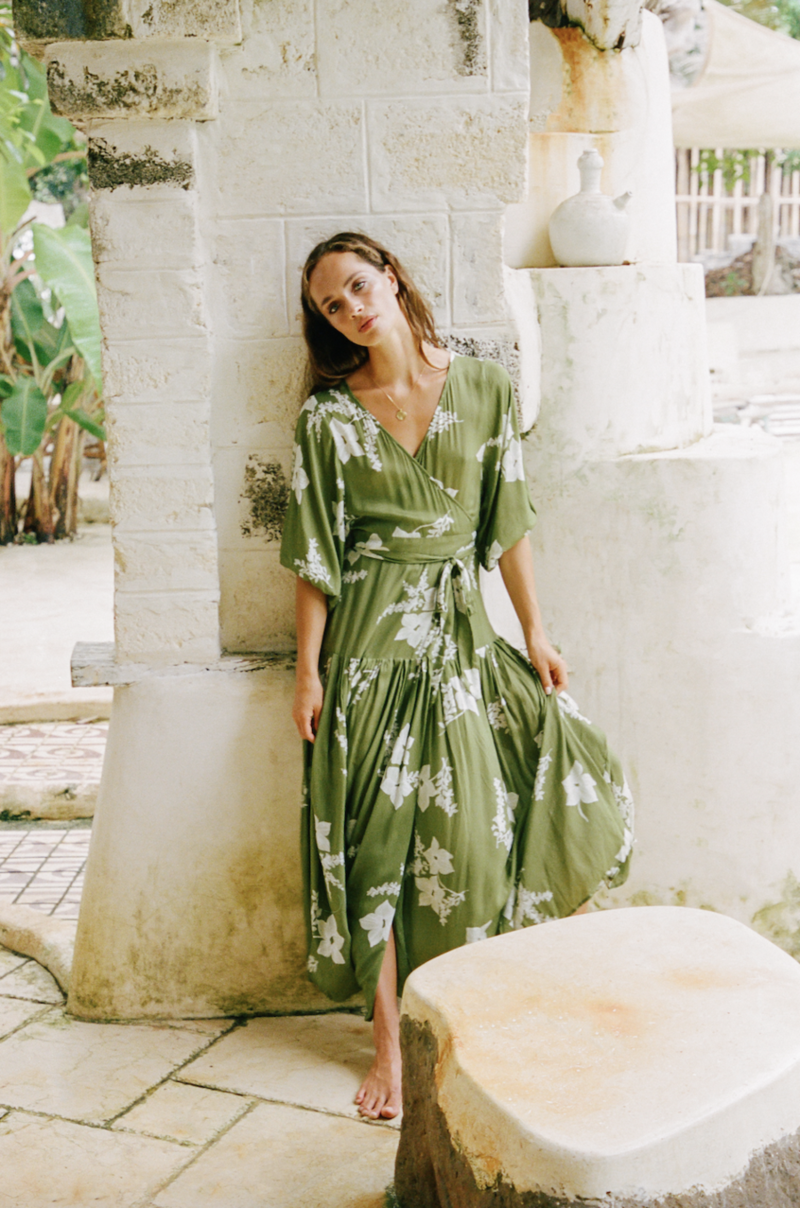 Gillia Amare Dress - Green Tea | Garmentory 
