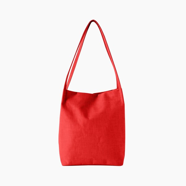 Poketo Minimal Linen Tote - Red