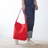 Poketo Minimal Linen Tote - Red - Thumbnail 2