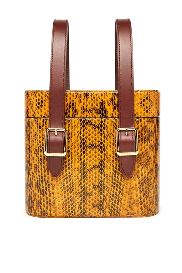 Officina del Poggio Picnic Safari Bag - Senape/Nero Snakeskin Officina del Poggio Picnic Safari Bag - Senape/Nero Snakeskin