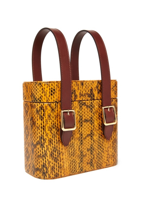 Officina del Poggio Picnic Safari Bag - Senape/Nero Snakeskin Officina del Poggio Picnic Safari Bag - Senape/Nero Snakeskin