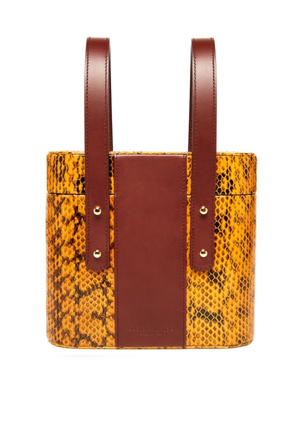 Officina del Poggio Picnic Safari Bag - Senape/Nero Snakeskin Officina del Poggio Picnic Safari Bag - Senape/Nero Snakeskin