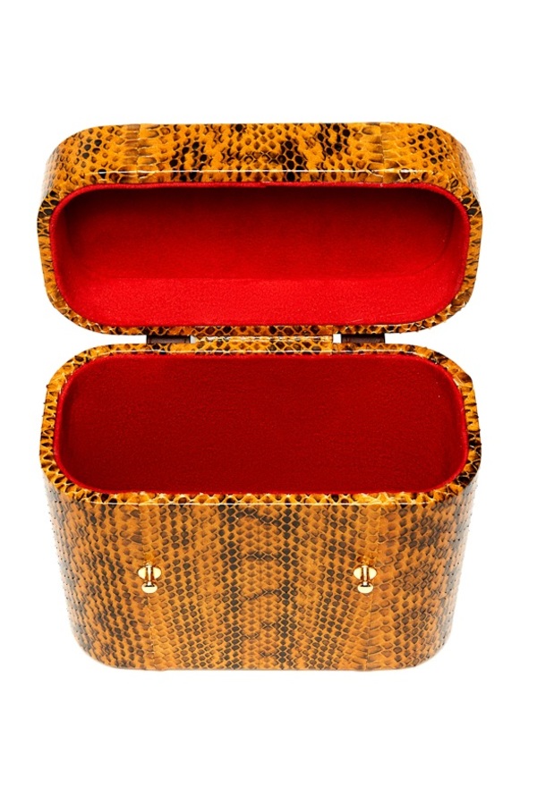Officina del Poggio Picnic Safari Bag - Senape/Nero Snakeskin Officina del Poggio Picnic Safari Bag - Senape/Nero Snakeskin