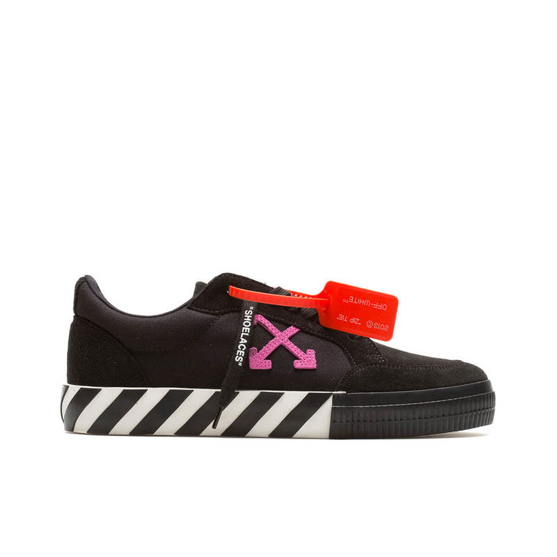 Off-White Low Vulcanized Sneaker - Black | Garmentory Off-White Low Vulcanized Sneaker - Black | Garmentory