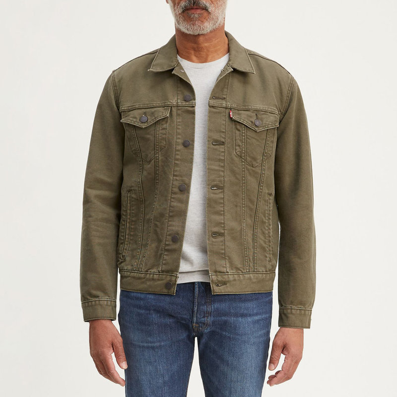 Levi's Premium Trucker Jacket Olive Night Canvas Garmentory