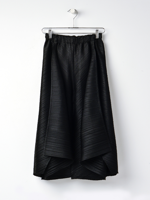 PLEATS PLEASE ISSEY MIYAKE POLYGON SKIRT - BLACK | Garmentory
