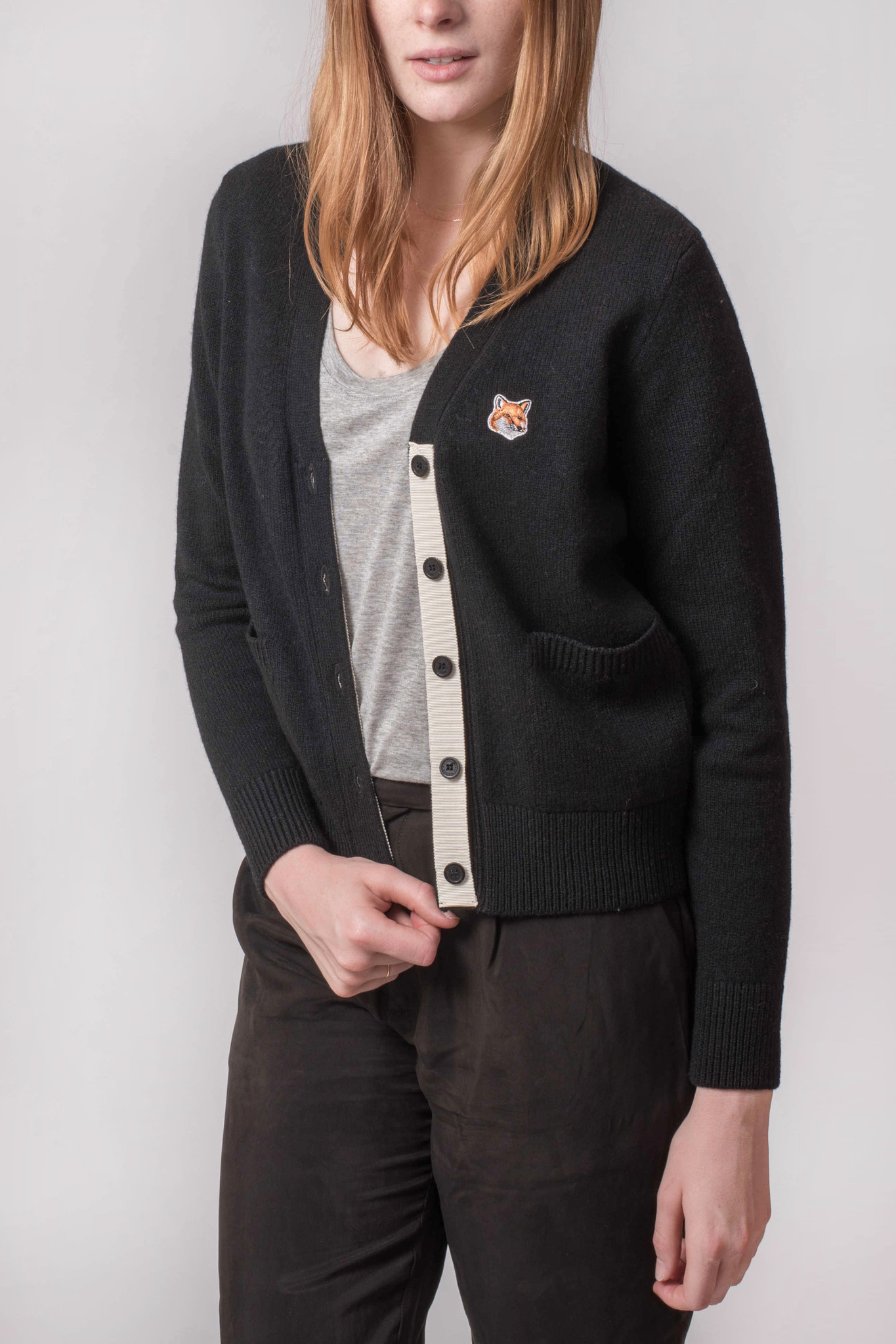 maison kitsune women's cardigan