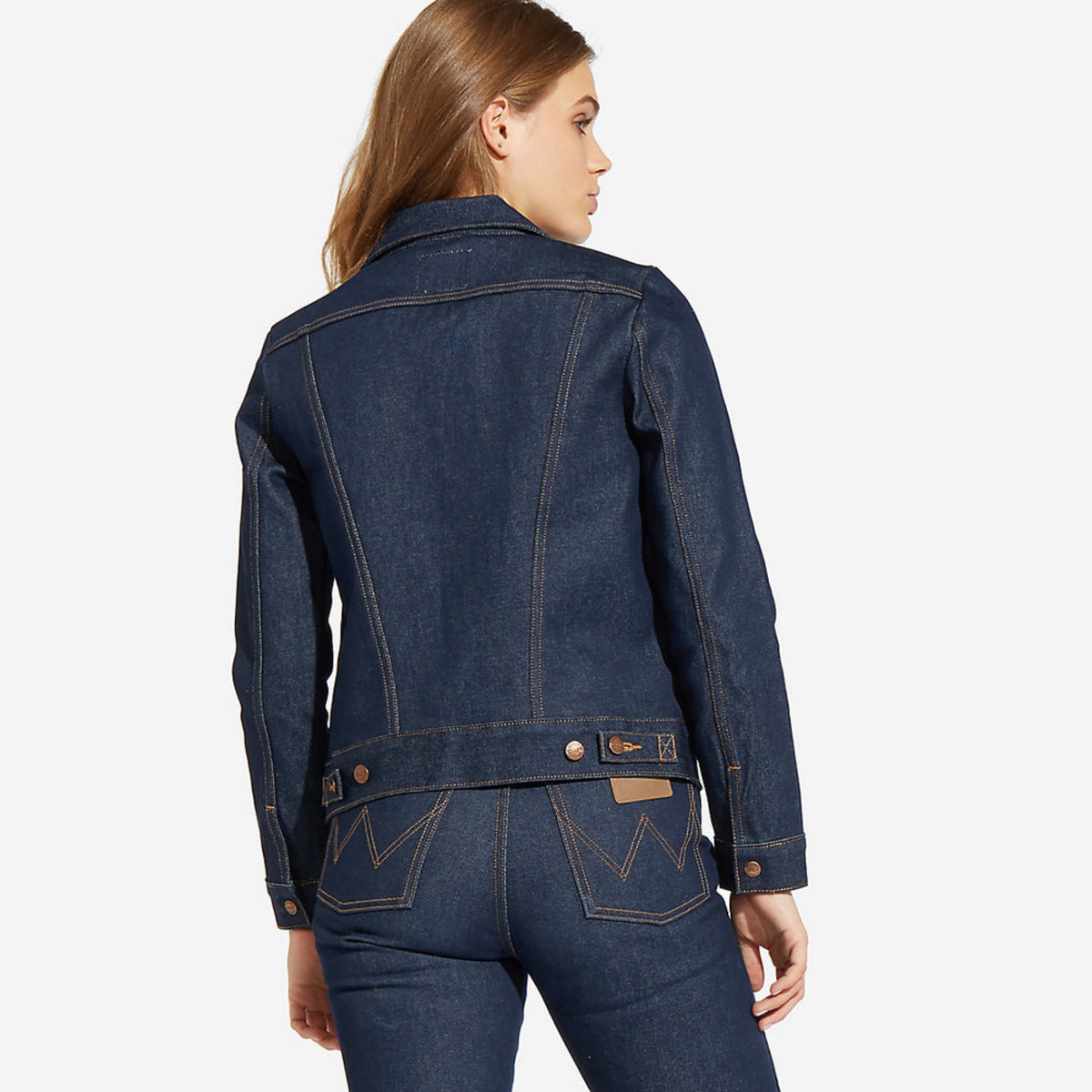 Wrangler Western Denim Jacket - Rigid New Wash - Image 3 of 5