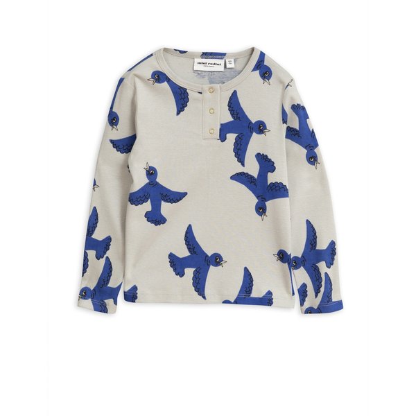 kids mini rodini flying birds grandpa - light grey kids mini rodini flying birds grandpa - light grey