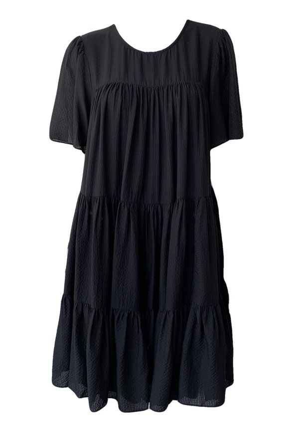 anine bing tabitha dress black Anine Bing Tabitha Babydoll Dress