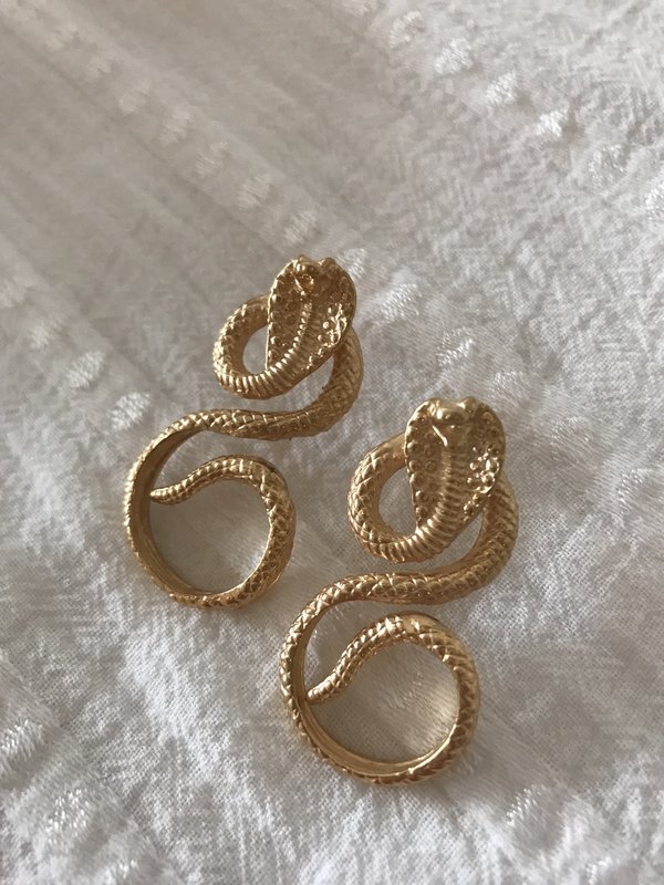 BEFORE MARCH Royal serpent studs - 14kt gold BEFORE MARCH Royal serpent studs - 14kt gold