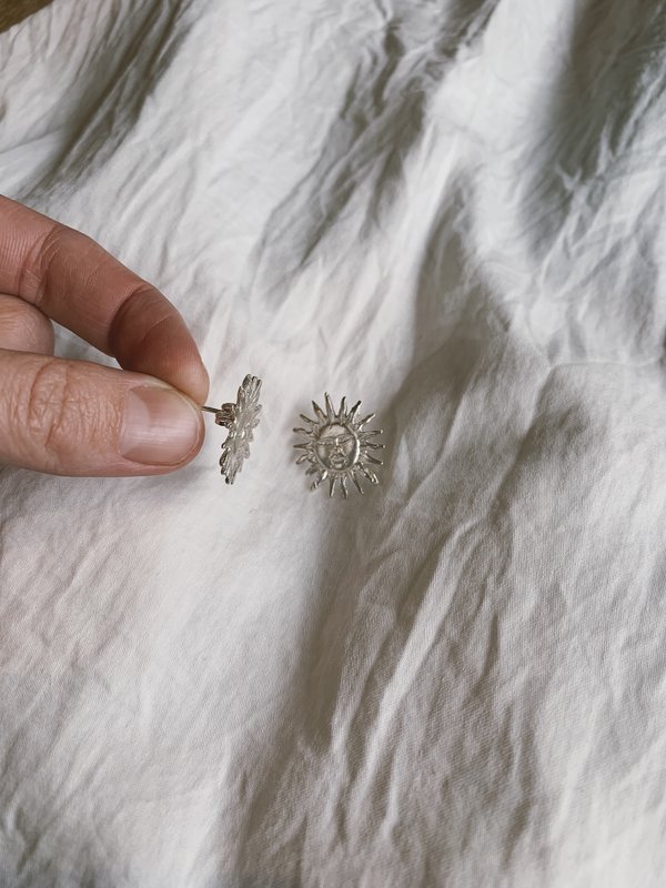 BEFORE MARCH Sun Studs - Silver BEFORE MARCH Sun Studs - Silver