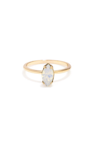 Bing Bang NYC Tiny Marquis Ring Rose Gold Opal Bing Bang NYC Tiny Marquis Ring Rose Gold Opal