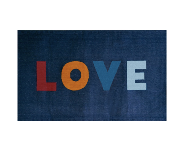 Kids Oeuf Love Rug - Blue Kids Oeuf Love Rug - Blue