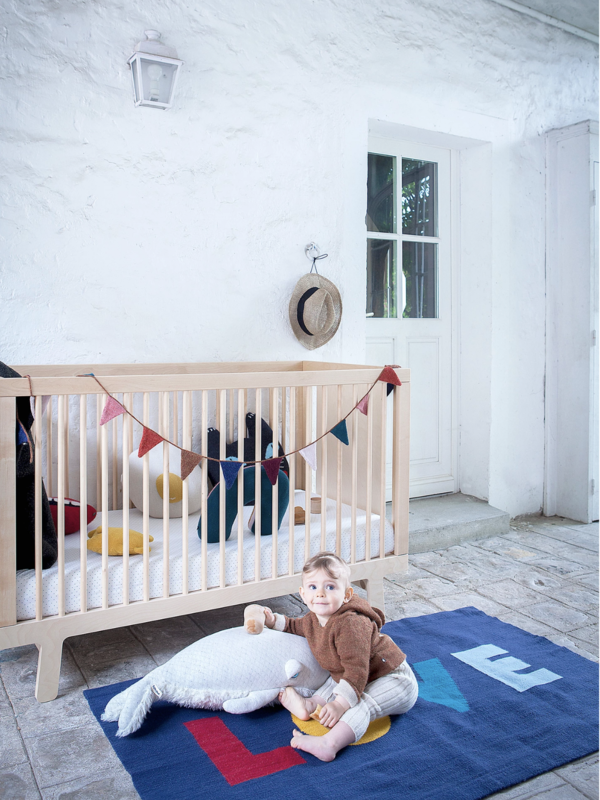 Kids Oeuf Love Rug - Blue Kids Oeuf Love Rug - Blue