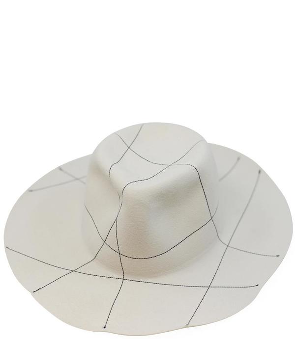 Reinhard Plank Wide Brim Hat - White Reinhard Plank Wide Brim Hat - White