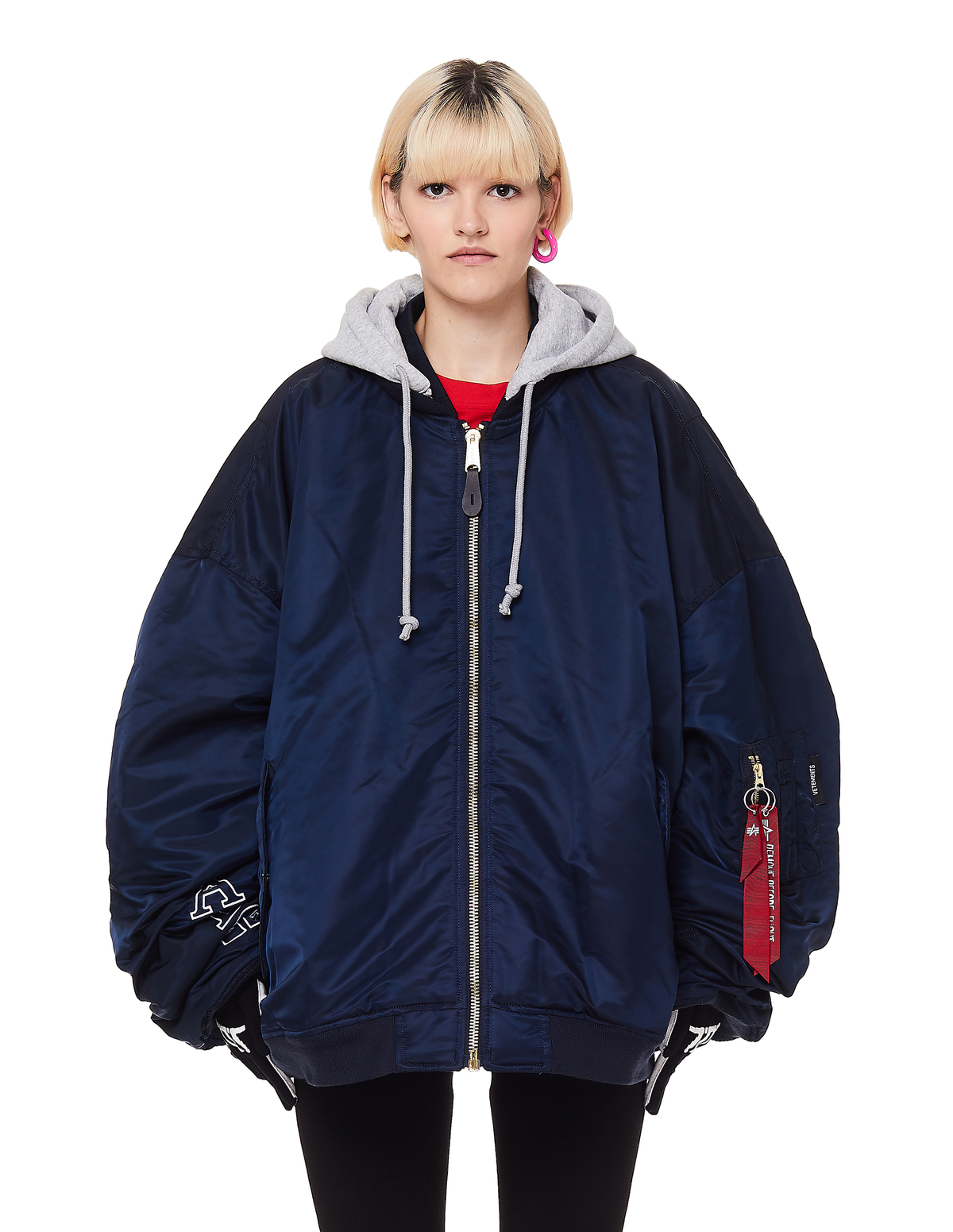 Vetements x Alpha Industries Reversible Bomber Jacket - Navy