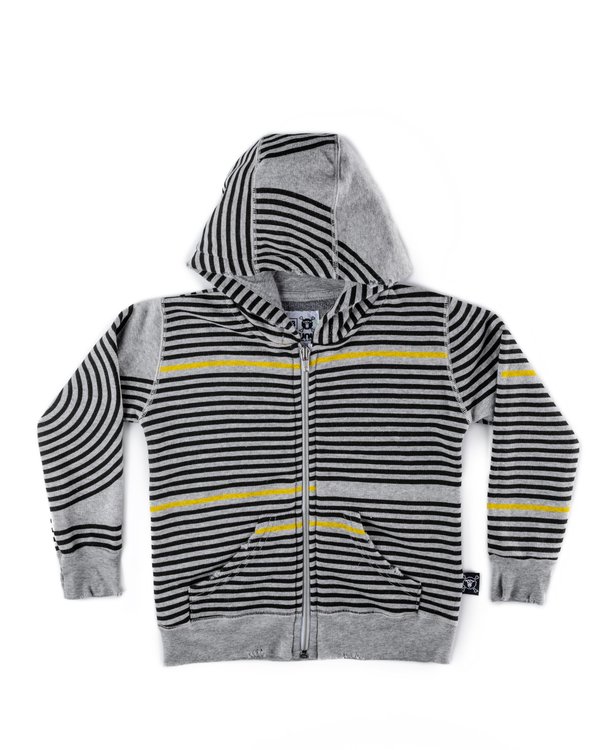Kids Nununu Spiral Zip Hoodie - Heather Grey Kids Nununu Spiral Zip Hoodie - Heather Grey