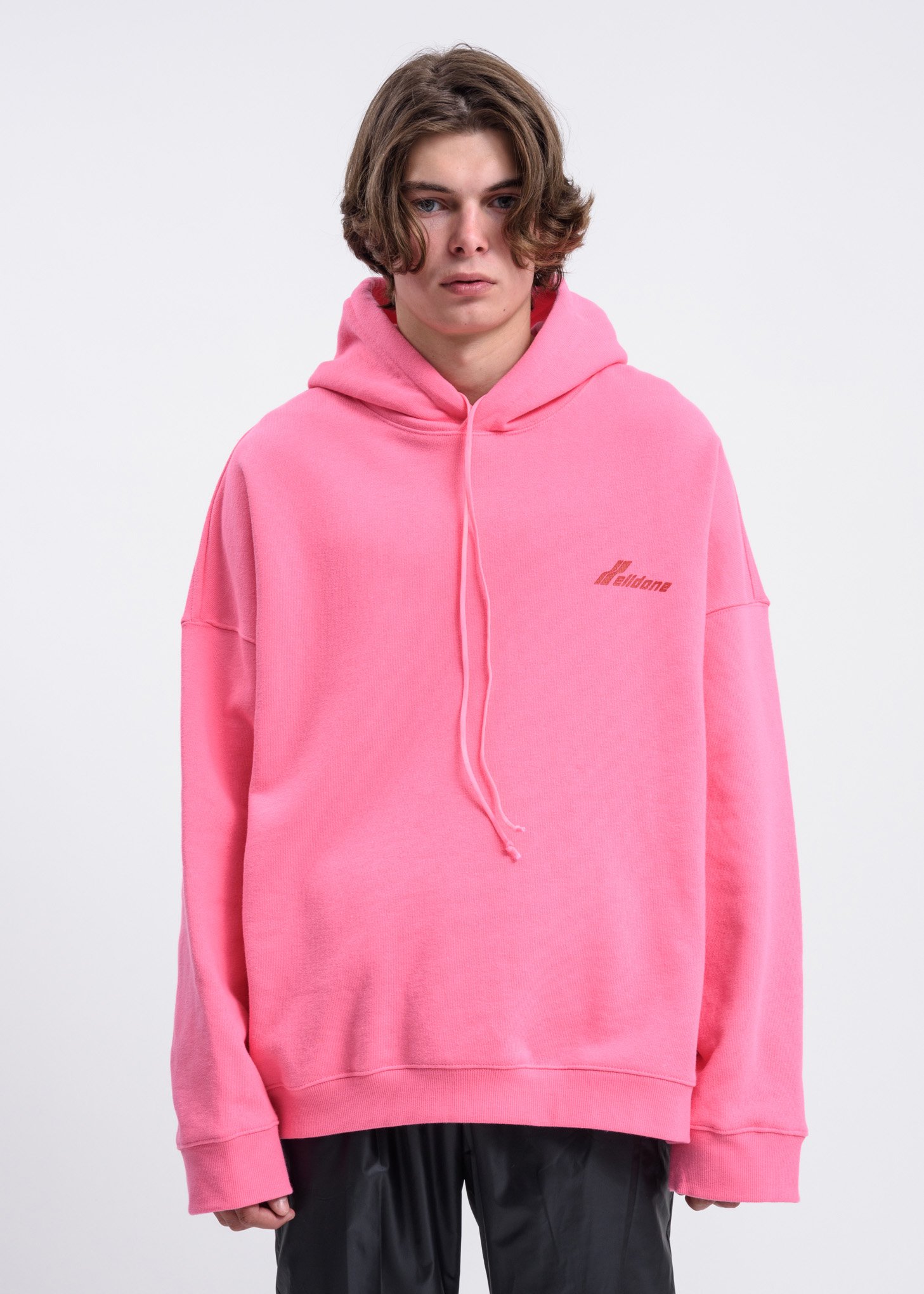 we11done Round Cut Out Hoodie - Pink | Garmentory
