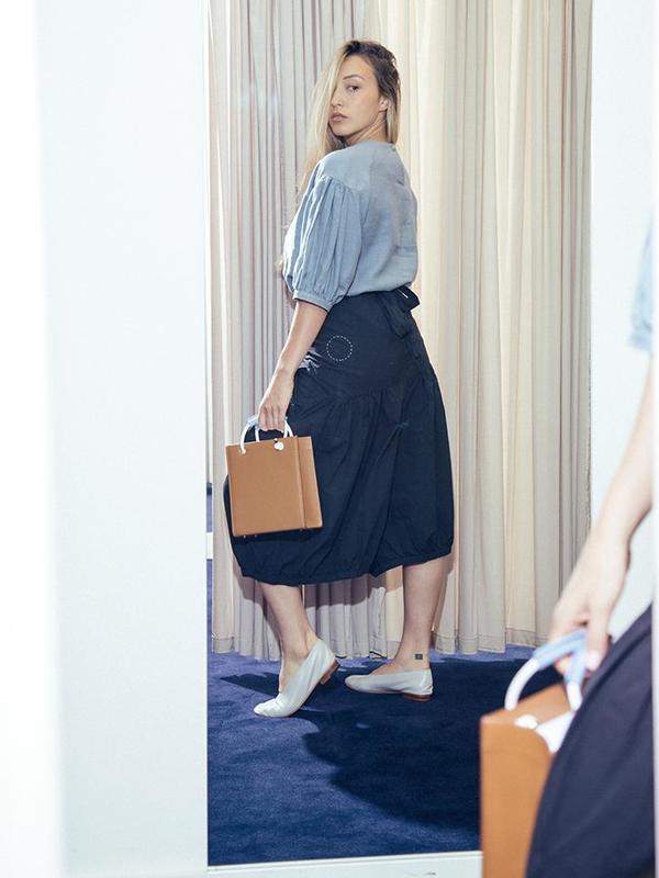 Cosmic Wonder Puff Sleeve Linen Shirt - Aqua Cosmic Wonder Puff Sleeve Linen Shirt - Aqua