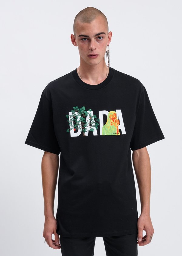 Christian Dada DADA Logo Embroidery T-shirt - Black | Garmentory