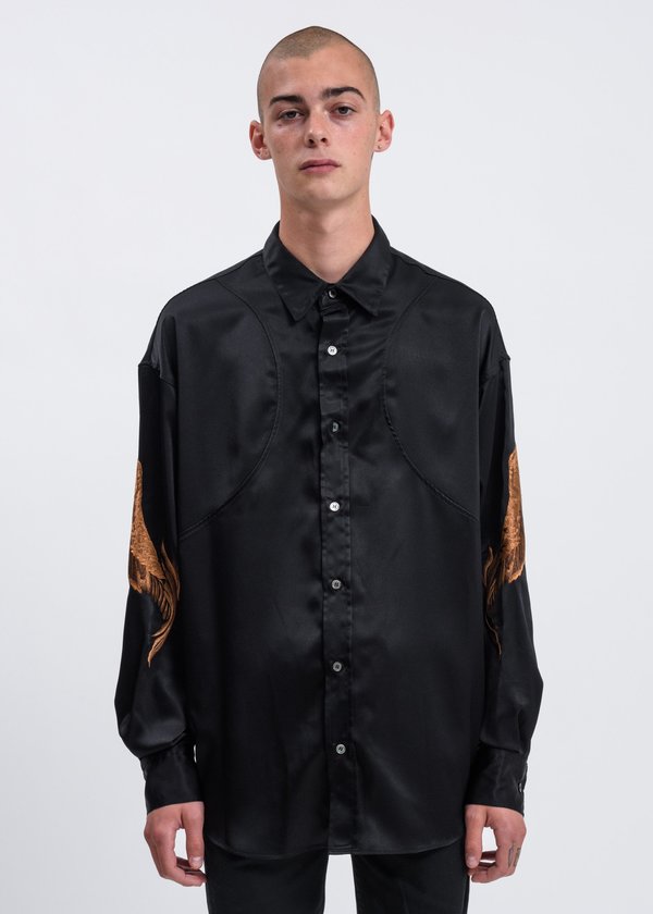christian embroidered dress shirts Basic Short Sleeve Oxford Shirt w/ Ambassador Christian School Embroidered  Logo Grades 6-12 main image 1