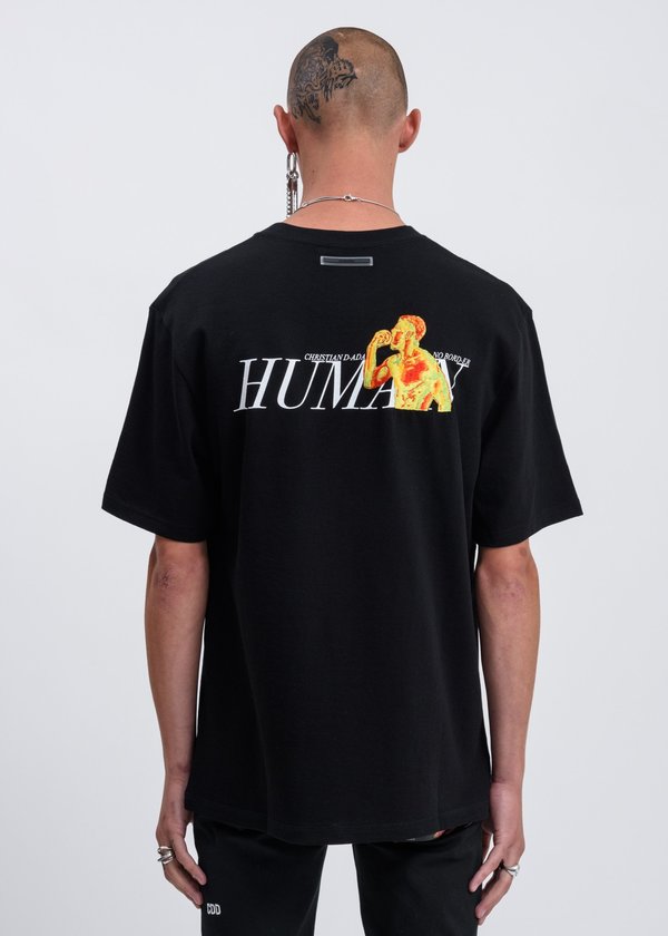 Christian Dada Graphic Print Pocket T-shirt - Black | Garmentory