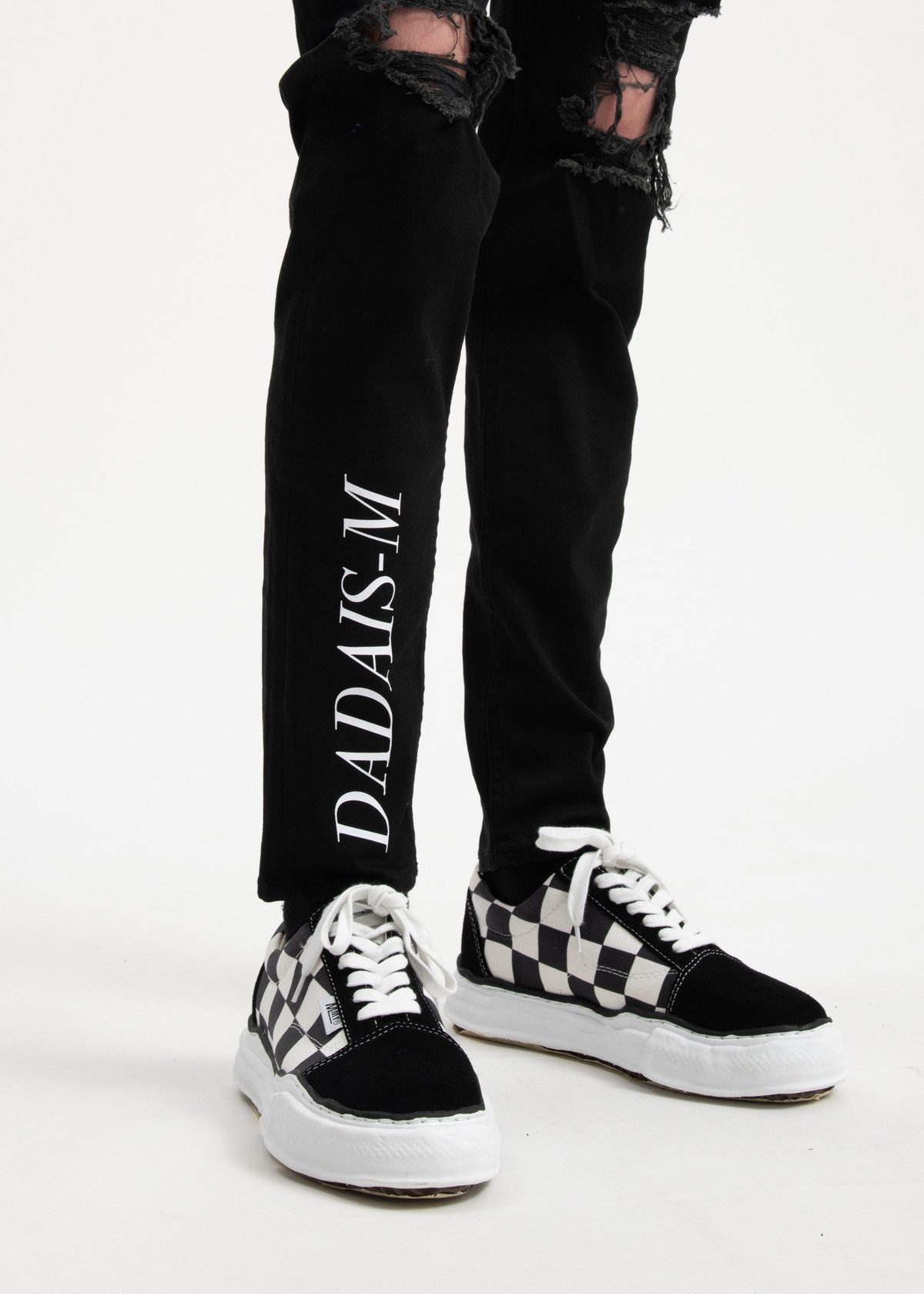 Christian Dada Knee Damaged Super Skinny Signature Trousers