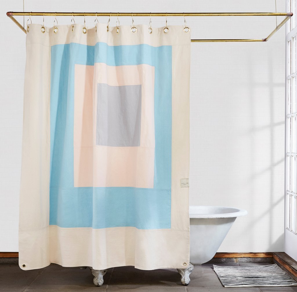 quiet town The Marfa Shower Curtain Garmentory